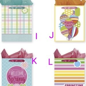 12 Pack Brand New Easter & Spring Gift Bags